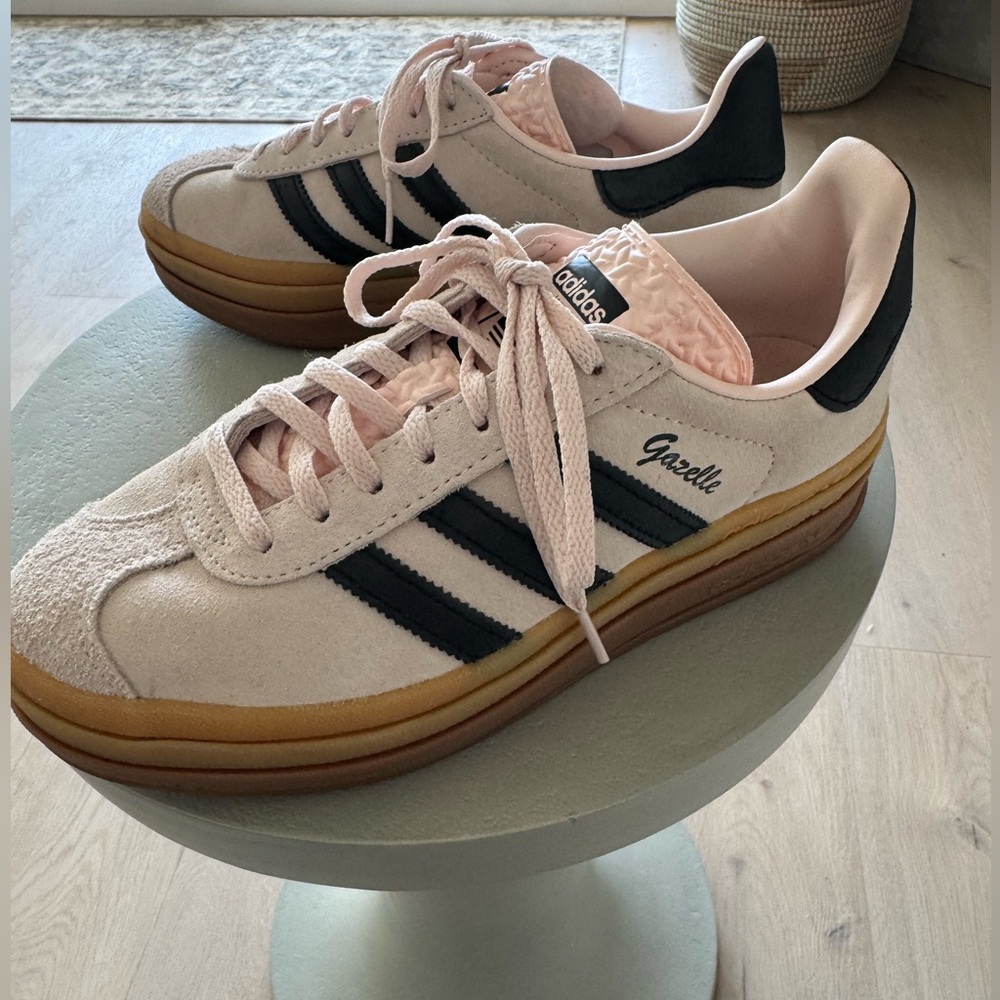 Adidas Platform Gazelle Women's Sneakers - Blush Pink and Black